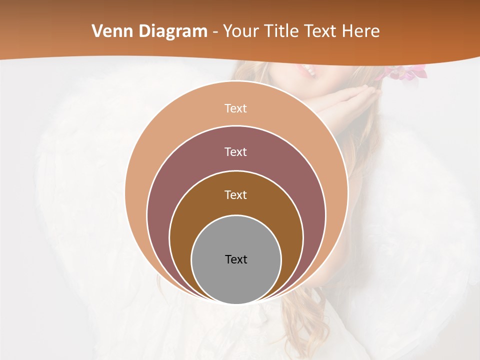 Beautiful Young Happy PowerPoint Template