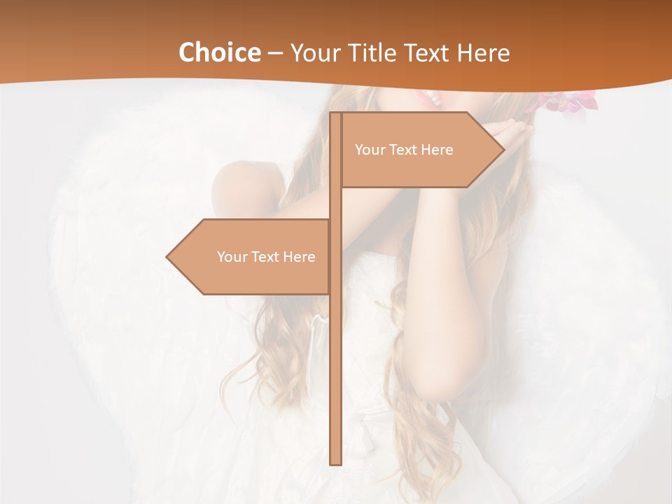 Beautiful Young Happy PowerPoint Template