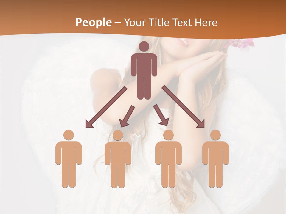 Beautiful Young Happy PowerPoint Template