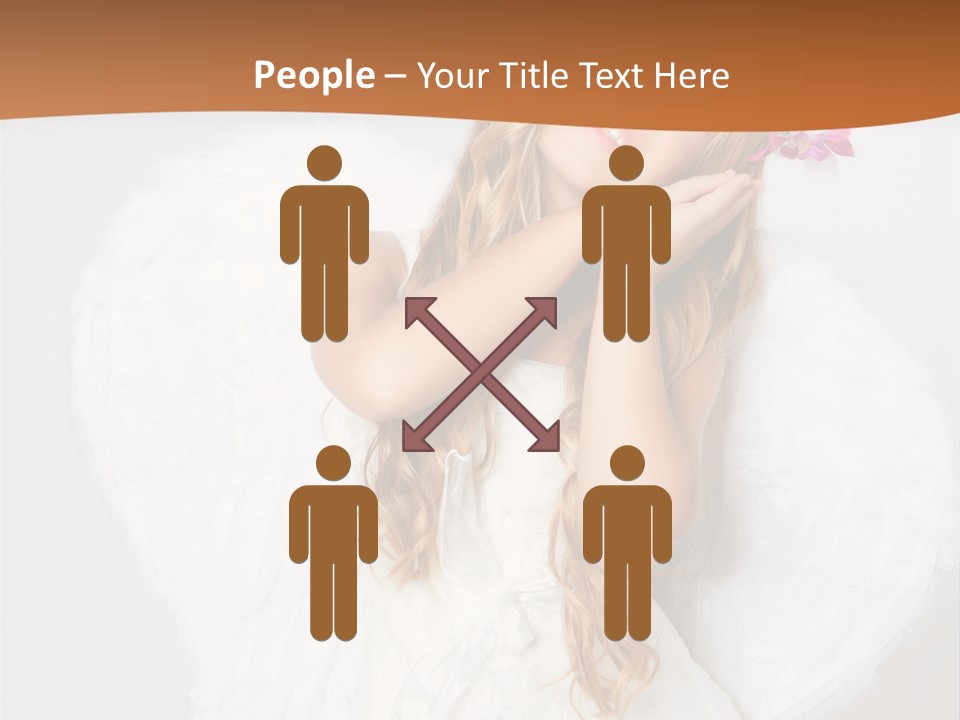 Beautiful Young Happy PowerPoint Template