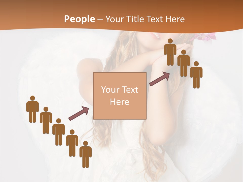 Beautiful Young Happy PowerPoint Template