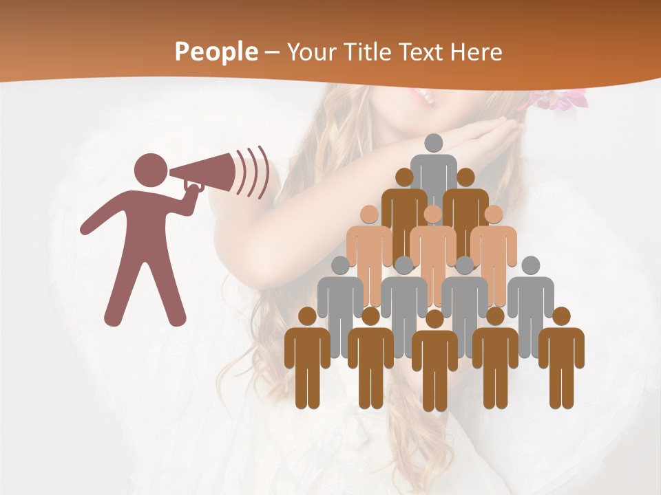 Beautiful Young Happy PowerPoint Template