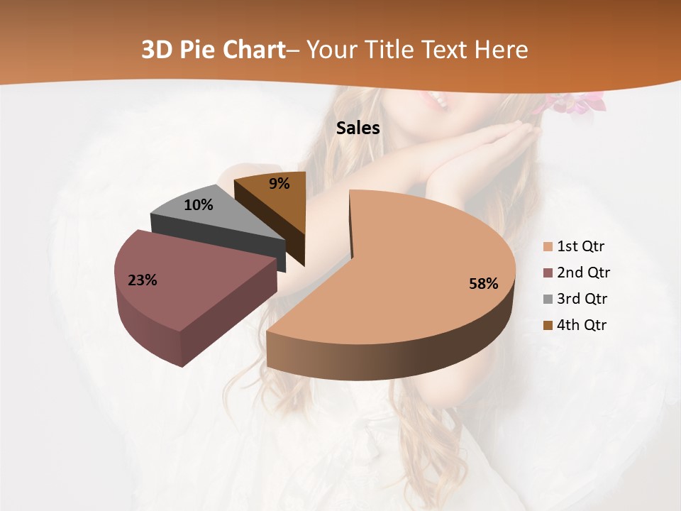 Beautiful Young Happy PowerPoint Template