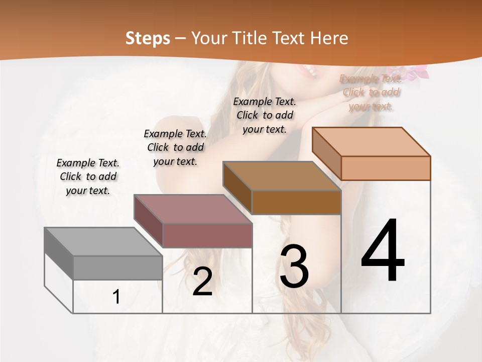 Beautiful Young Happy PowerPoint Template