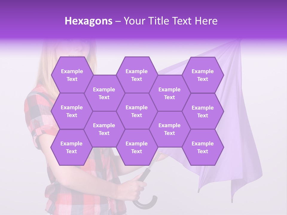 Mauve Purple Parasol PowerPoint Template