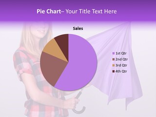 Mauve Purple Parasol PowerPoint Template