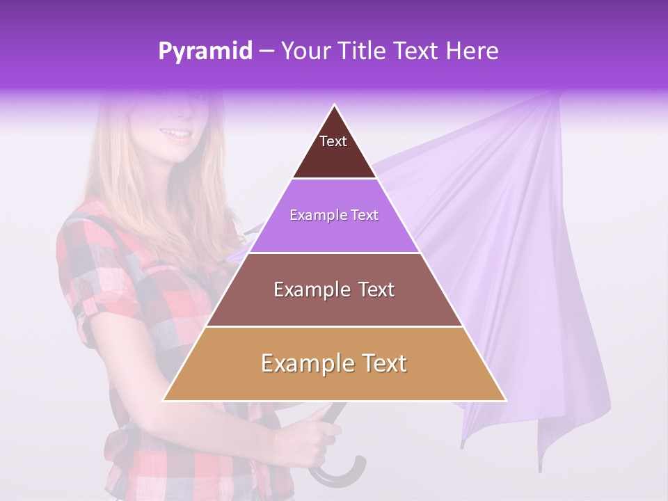 Mauve Purple Parasol PowerPoint Template
