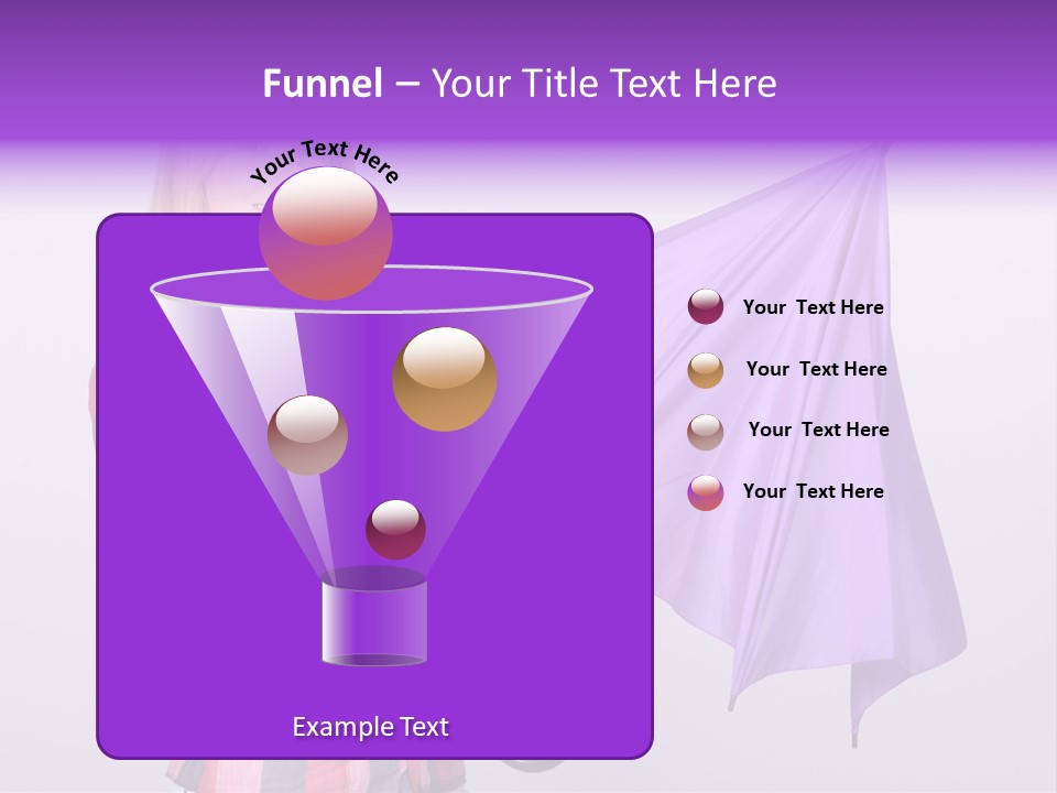 Mauve Purple Parasol PowerPoint Template