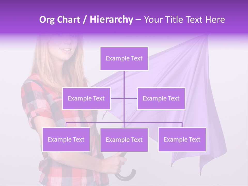 Mauve Purple Parasol PowerPoint Template