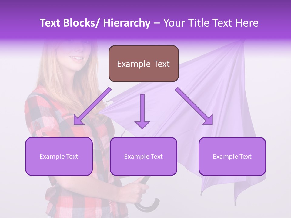 Mauve Purple Parasol PowerPoint Template