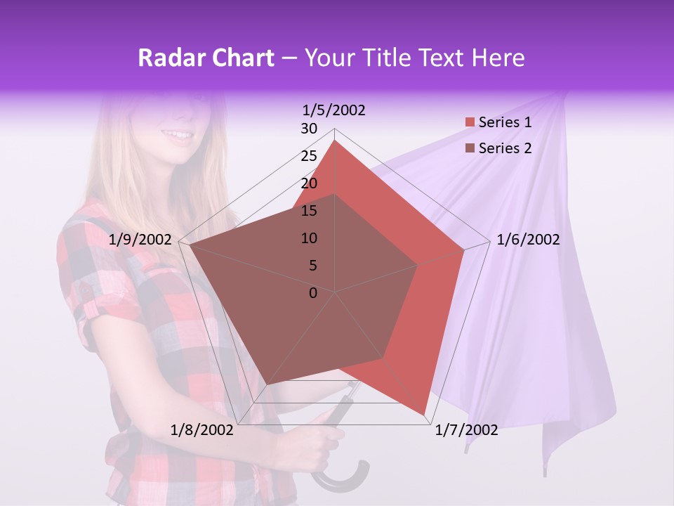 Mauve Purple Parasol PowerPoint Template