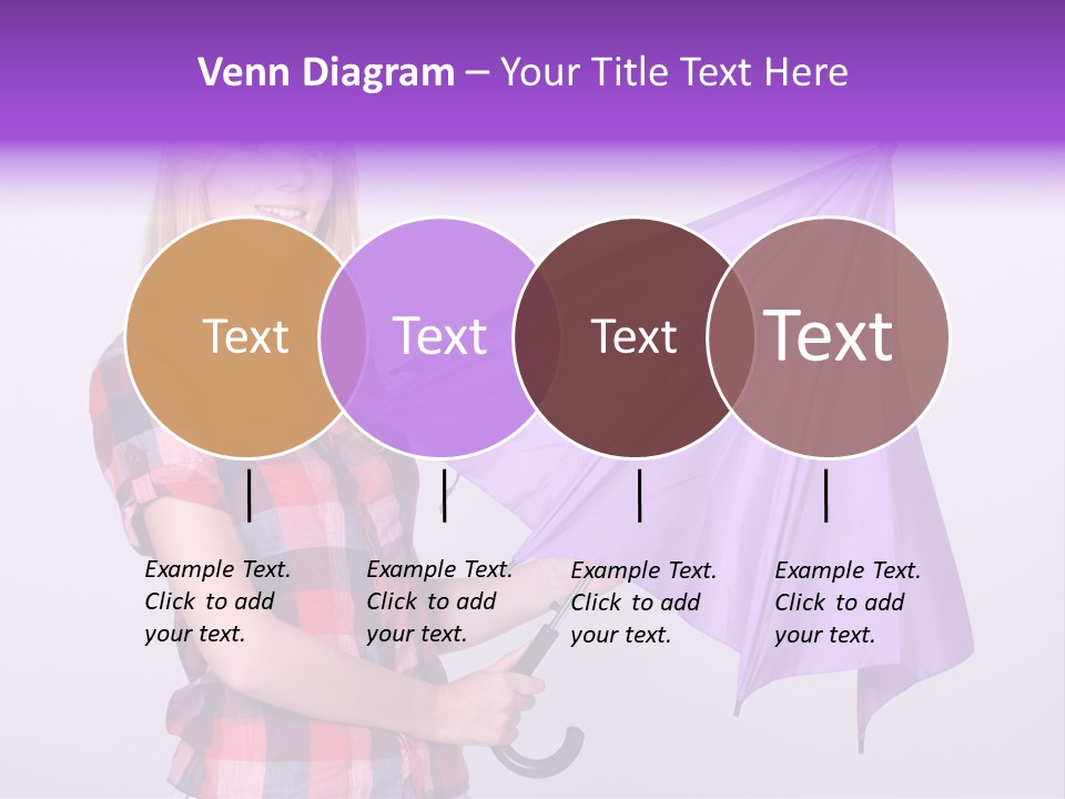 Mauve Purple Parasol PowerPoint Template