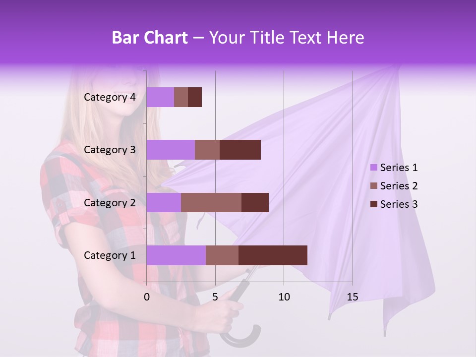 Mauve Purple Parasol PowerPoint Template
