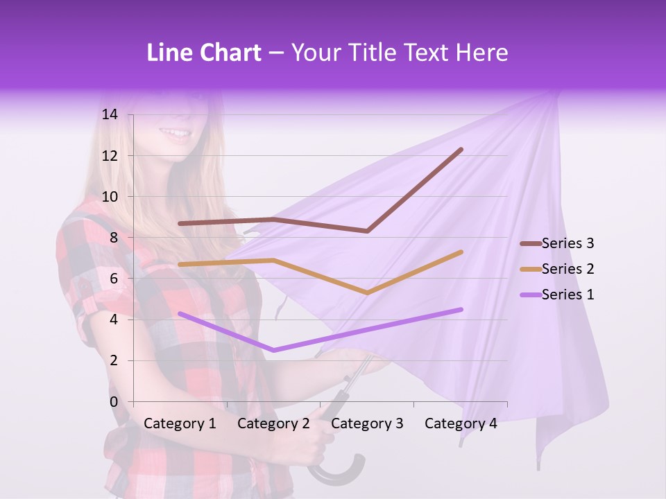 Mauve Purple Parasol PowerPoint Template