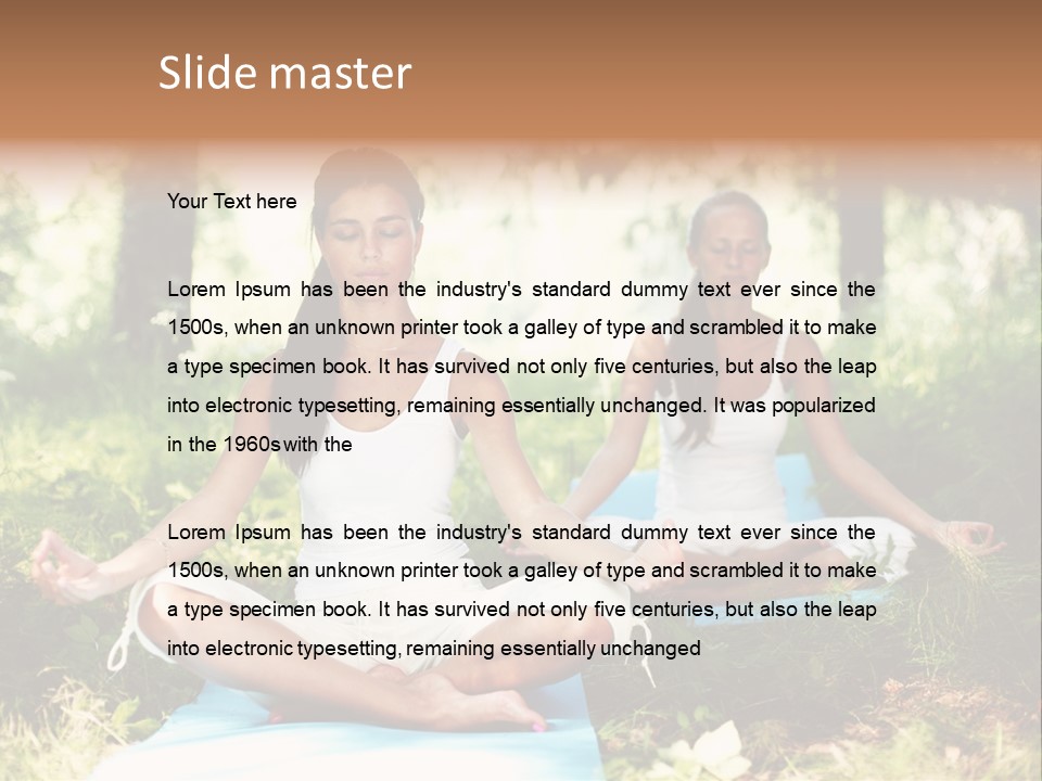 Adult Lotus Young PowerPoint Template