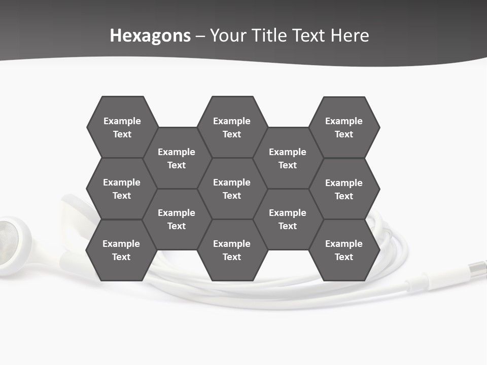 Ear Earphones White PowerPoint Template