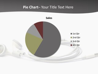 Ear Earphones White PowerPoint Template