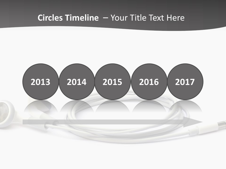 Ear Earphones White PowerPoint Template