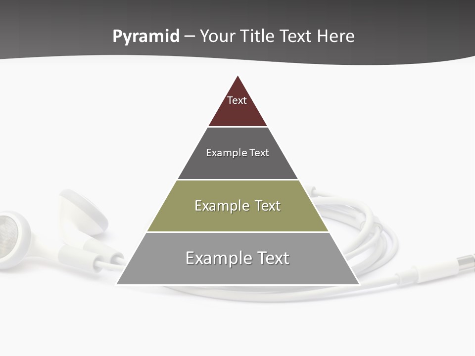 Ear Earphones White PowerPoint Template