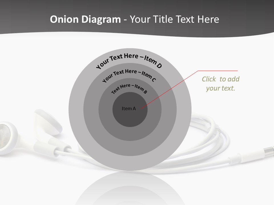 Ear Earphones White PowerPoint Template