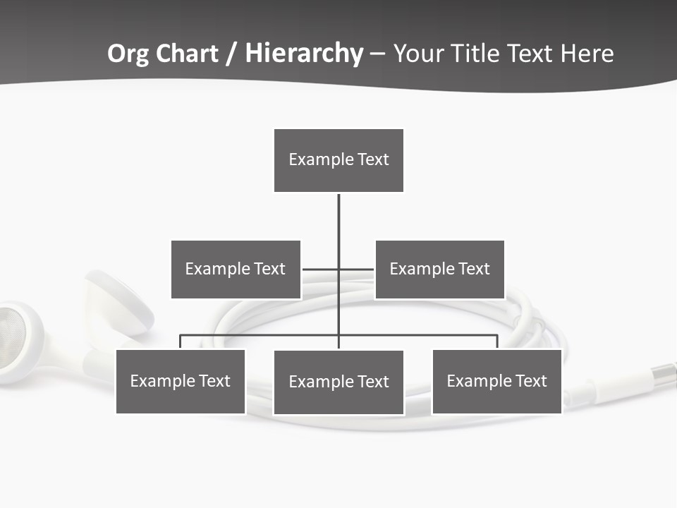 Ear Earphones White PowerPoint Template