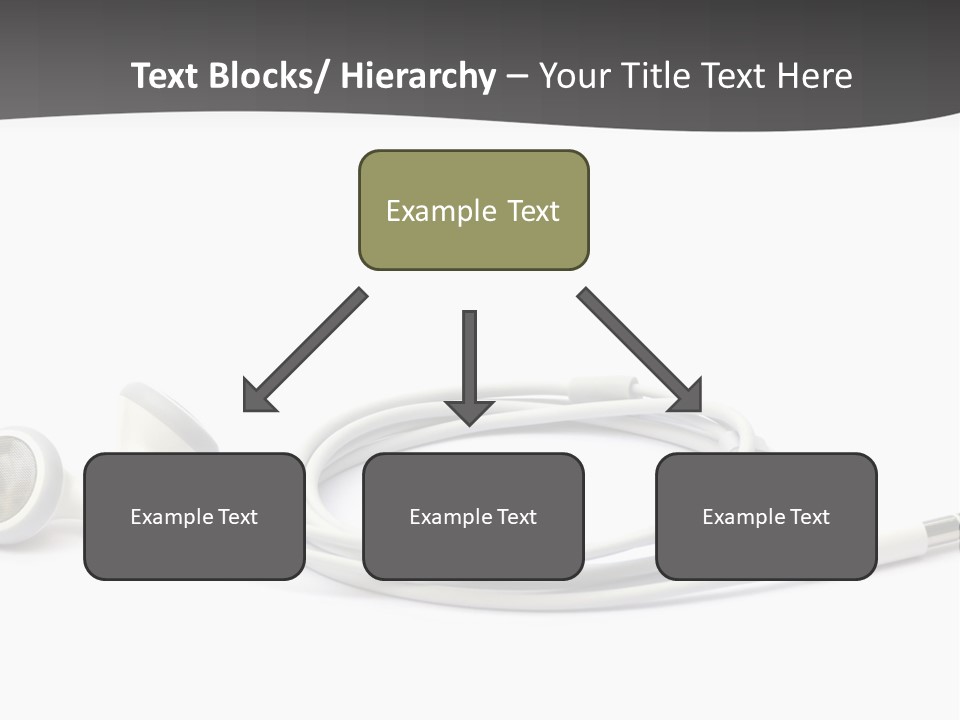 Ear Earphones White PowerPoint Template