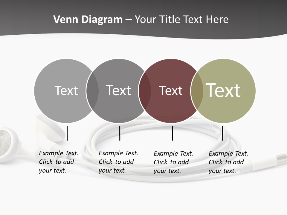 Ear Earphones White PowerPoint Template