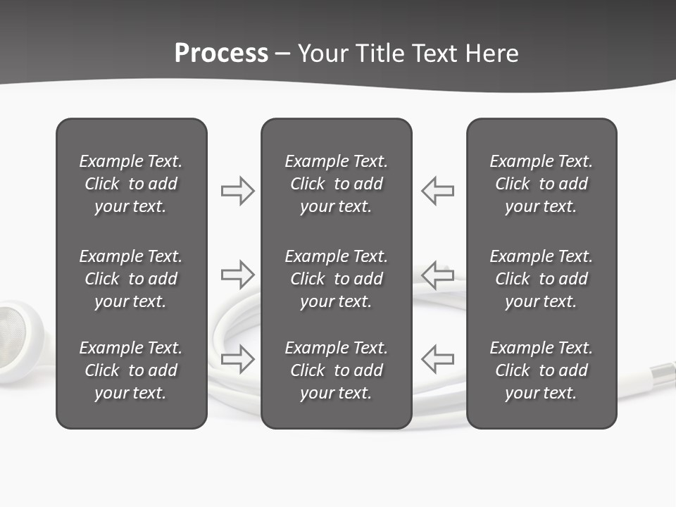 Ear Earphones White PowerPoint Template
