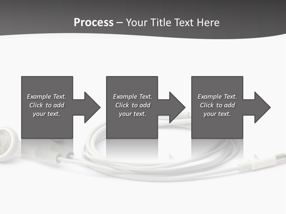 Ear Earphones White PowerPoint Template