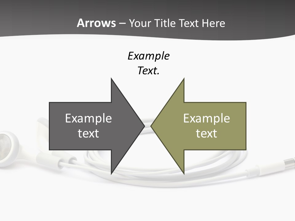 Ear Earphones White PowerPoint Template