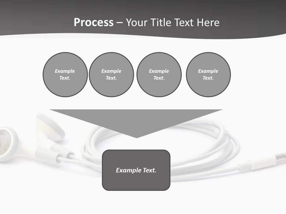Ear Earphones White PowerPoint Template