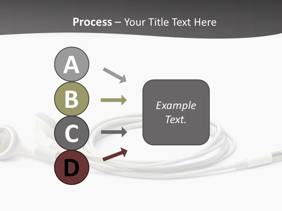 Ear Earphones White PowerPoint Template