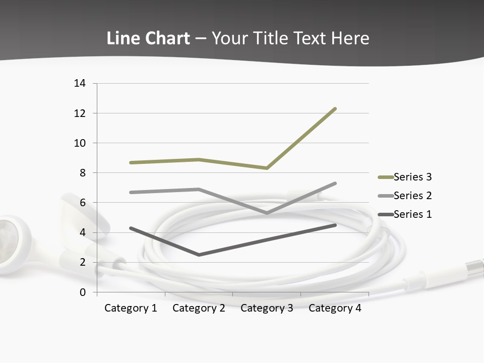 Ear Earphones White PowerPoint Template