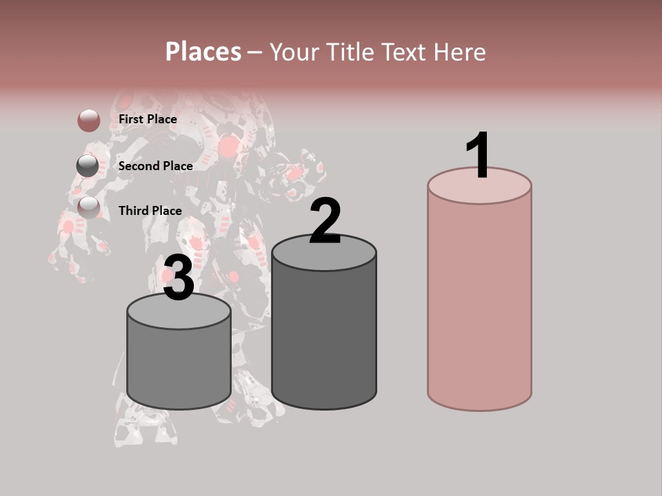 Character Metal Artwork PowerPoint Template