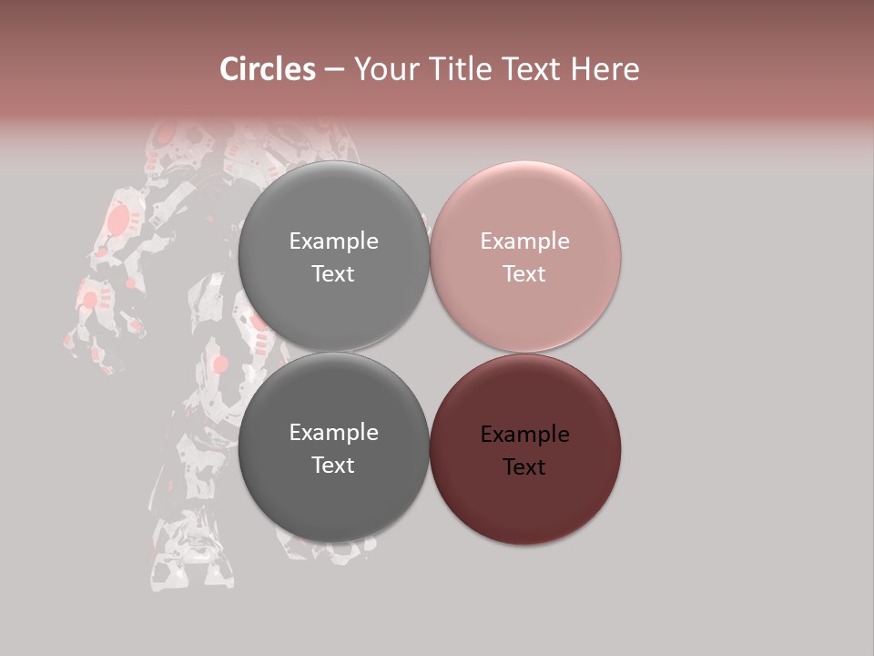 Character Metal Artwork PowerPoint Template