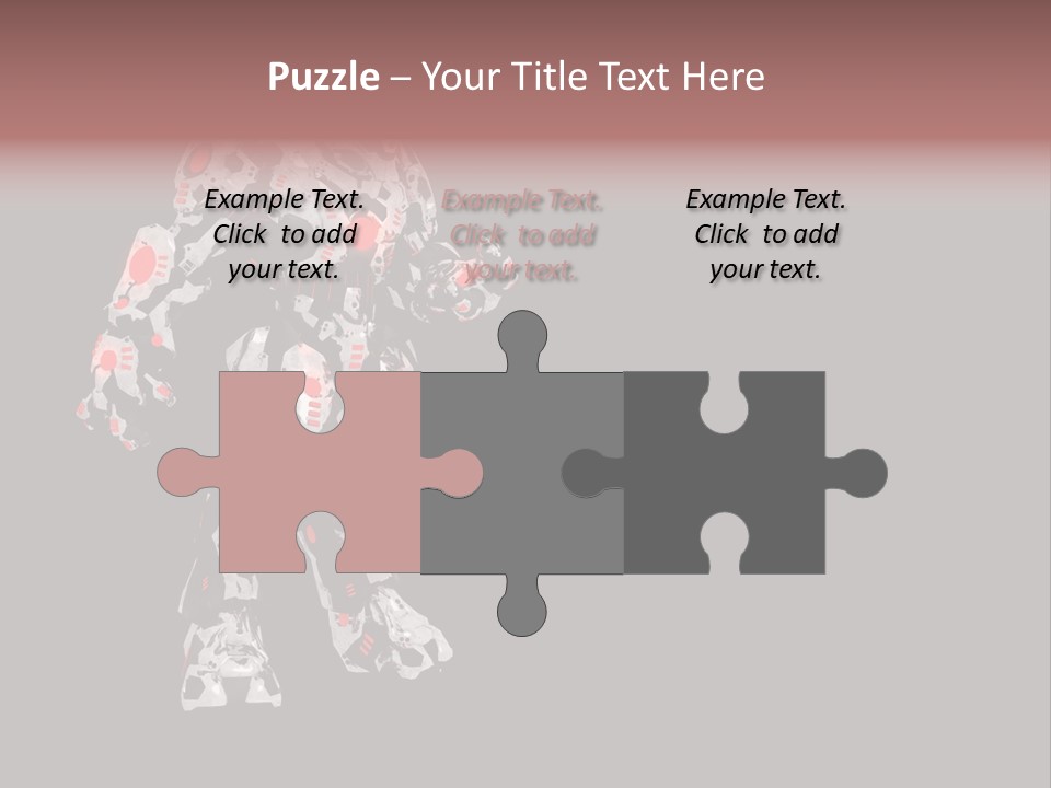 Character Metal Artwork PowerPoint Template