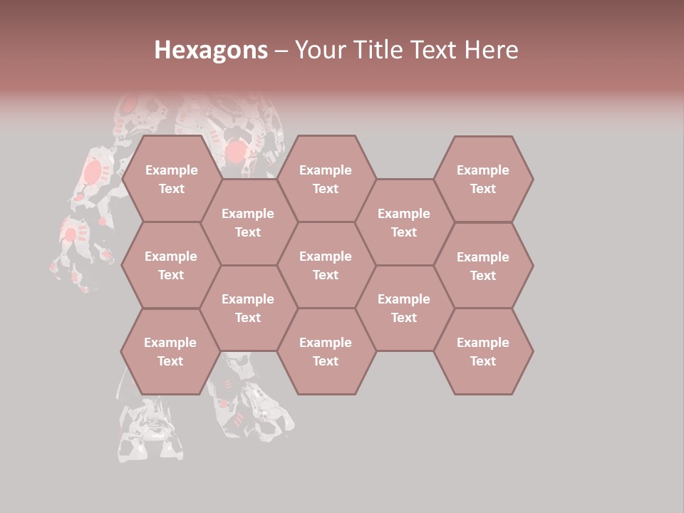 Character Metal Artwork PowerPoint Template