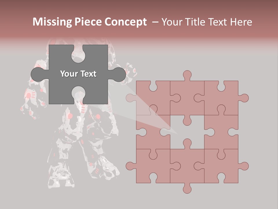 Character Metal Artwork PowerPoint Template