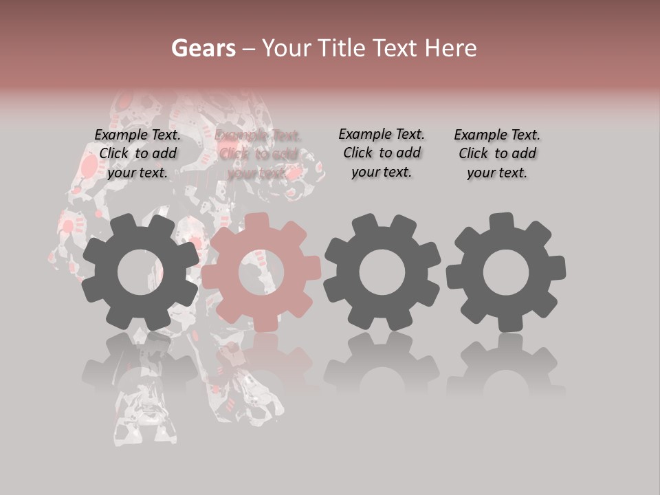 Character Metal Artwork PowerPoint Template