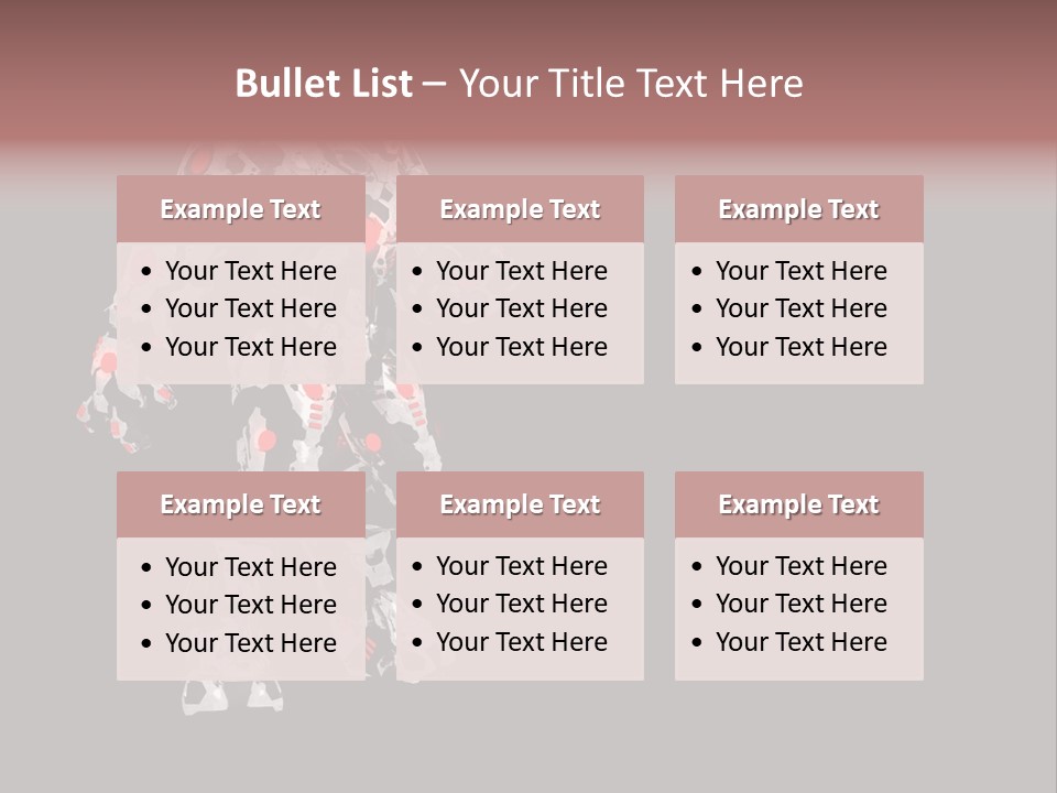 Character Metal Artwork PowerPoint Template