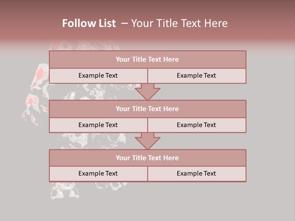 Character Metal Artwork PowerPoint Template