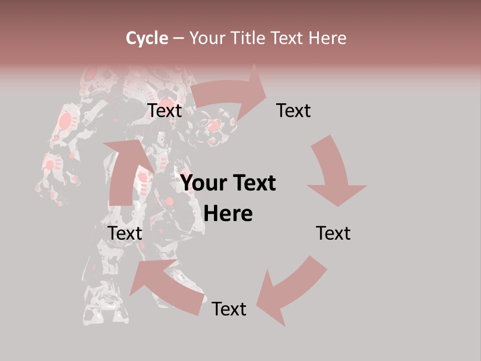 Character Metal Artwork PowerPoint Template