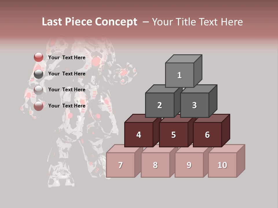 Character Metal Artwork PowerPoint Template