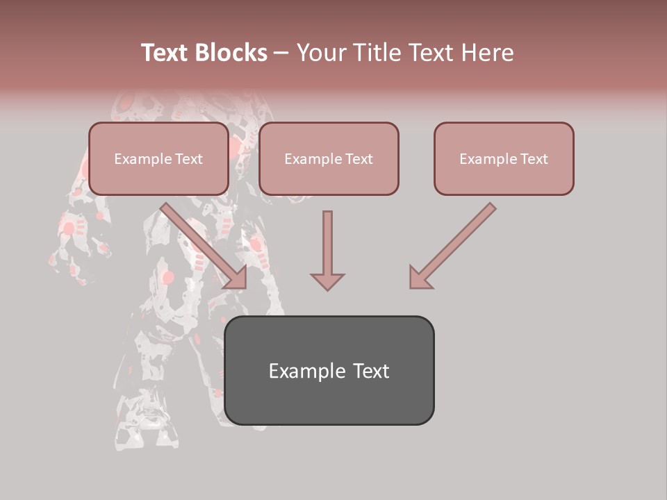 Character Metal Artwork PowerPoint Template