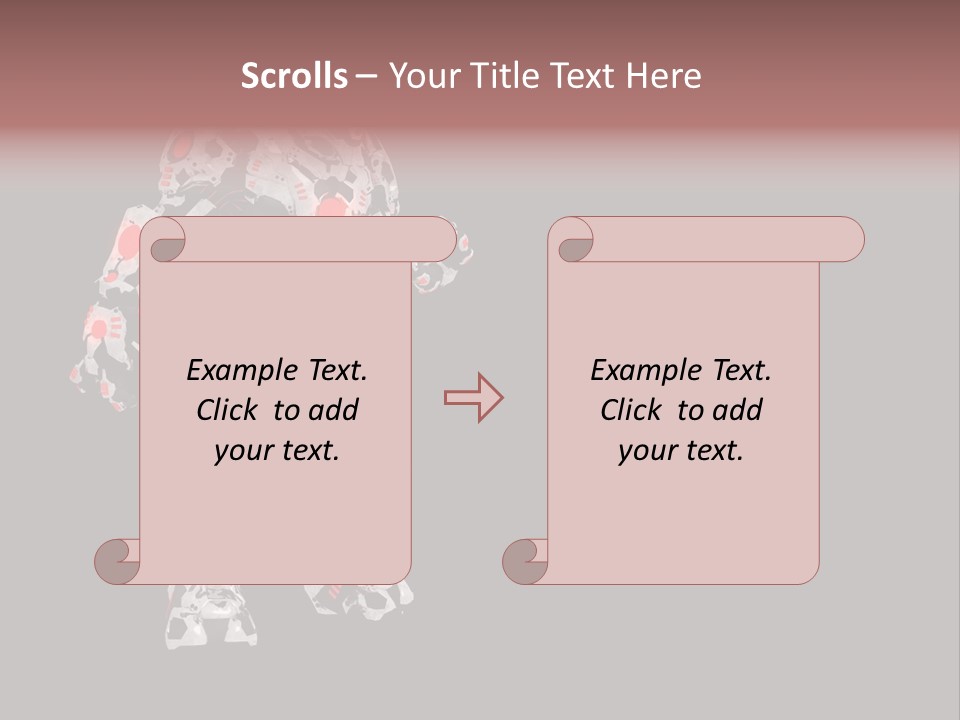 Character Metal Artwork PowerPoint Template