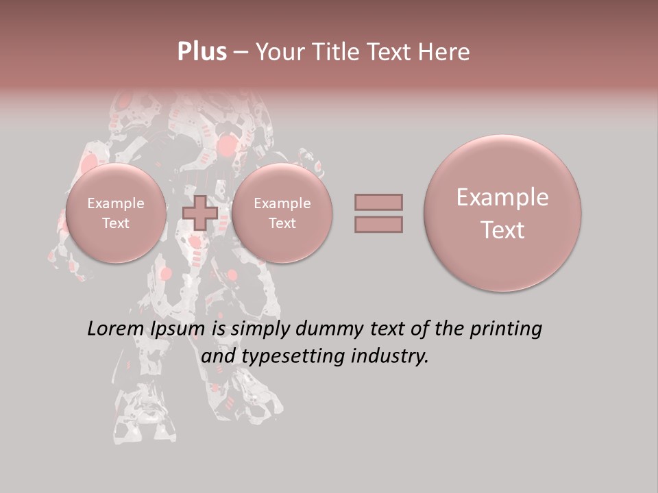 Character Metal Artwork PowerPoint Template