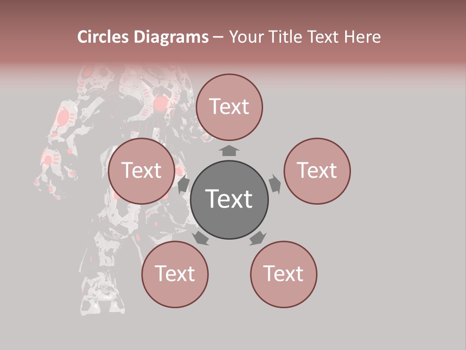 Character Metal Artwork PowerPoint Template