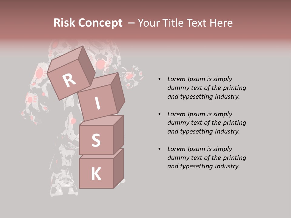 Character Metal Artwork PowerPoint Template