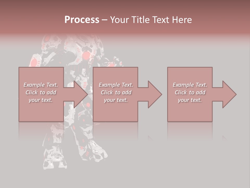 Character Metal Artwork PowerPoint Template