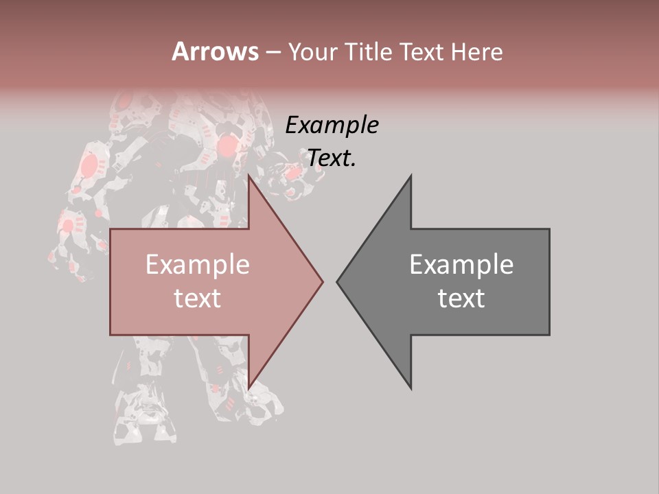 Character Metal Artwork PowerPoint Template